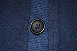 Шкільна кофта пуловер, трикотажна, на гудзиках, темно-синя SmileTime, фото 4