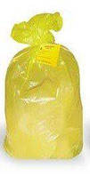 Пакети для утилізації медичних відходів жовті, двошарові, 70х110см (120л), клас С (В), 20мкм (100шт/уп)