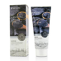 Пенка для глублокого очищения пор с черным углем 3W Clinic Charcoal Cleansing Foam