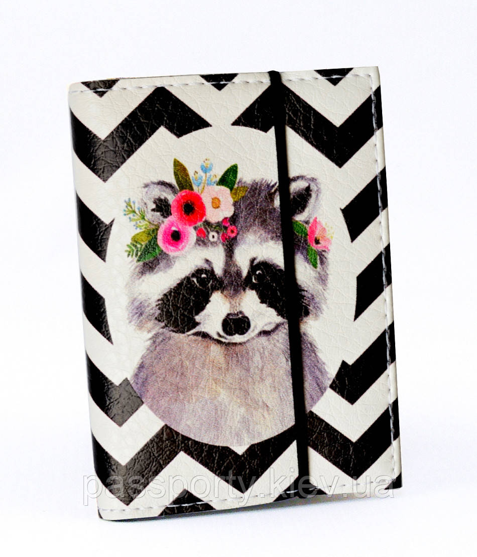 Візитниця з еко шкіри Єнот, фото 1