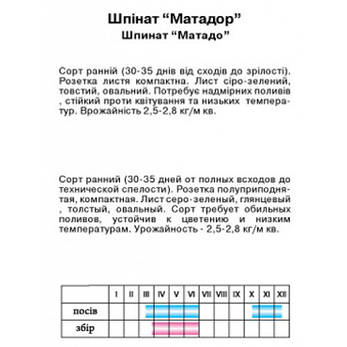 Шпинат "Матадор", 2 г, фото 2