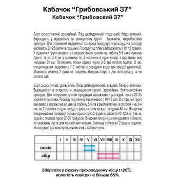 Кабачок "Грибовський 37", 2 г, фото 2