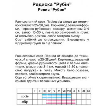 Редис "Рубін", ваговий, 50г, фото 2