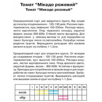 Томат "Мікадо рожевий", вагової, 10г, фото 2