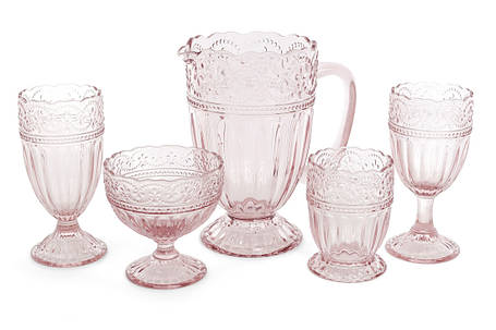 Глечик скло 1.35л, колір рожевий (581-015), фото 2