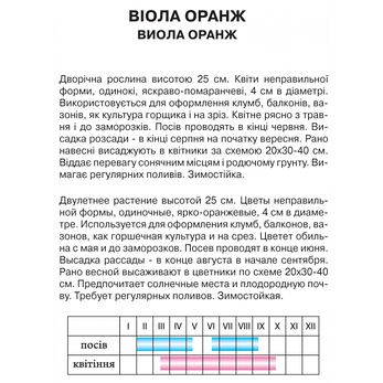 Віола (Анютини очі) Оранж, фото 2