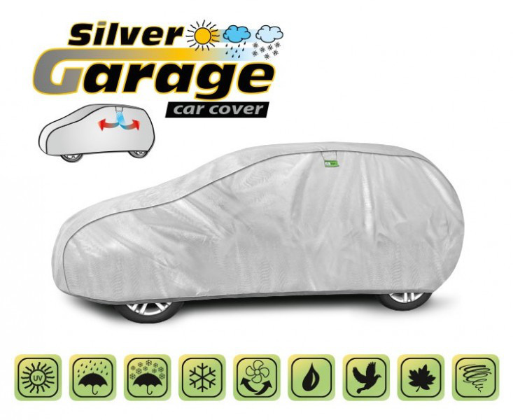 Чохол-тент для автомобіля Silver Garage, розмір L1 Hatchback