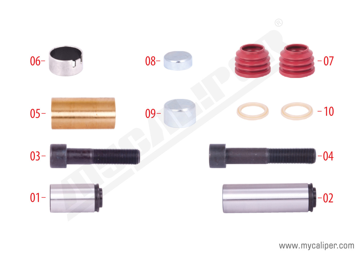 Ремкомплект напрямних супорту KNORR SN6/7/SK7/NA7/ST7 K004100, K0107