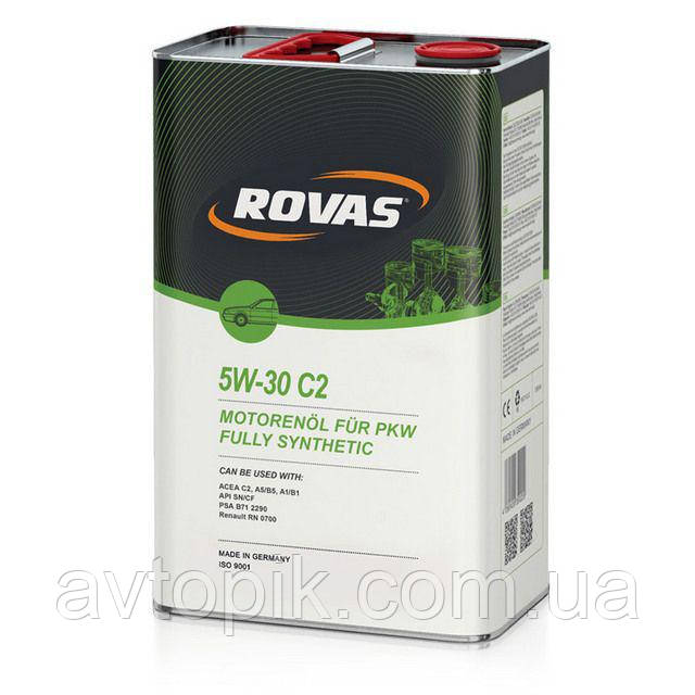 Моторне масло Rovas 5W-30 С2 (4л.)