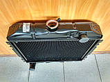 Радіатор охолодження мідний ГАЗ 2410, РАФ (3-х рядний), фото 2