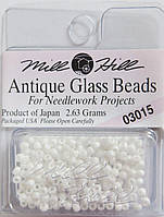 03015 бисер Mill Hill, 11/0 Snow White Antique Glass Beads