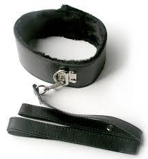 Нашийник з повідцем (хутро) чорний, фото 1