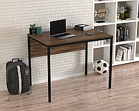 Современный Письменный стол без тумб минимализм лофт L-2p mini Loft Design Орех модена