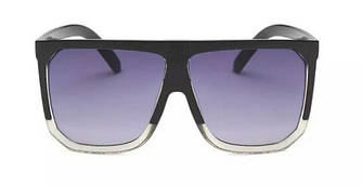 Стильні великі сонцезахисні окуляри Чорний з градієнтом