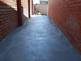 Бетонирование двора с затиркой вертолётом 1