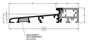  ДВЕРНОЇ ПОРОГ ALURON ATD 100