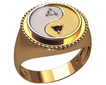 Кільце жіноче Інь Янь