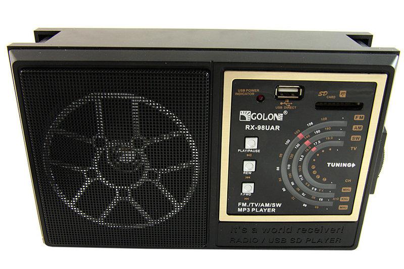 Радіо плеєр ФМ переносний GOLON RX-98UAR USB_SD_music Player