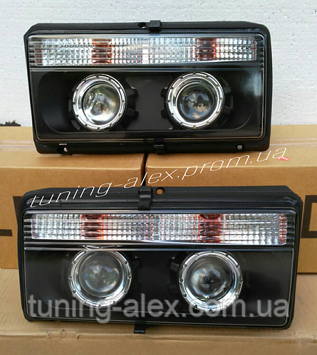 ФАРЫ ВАЗ 2104 С ЛИНЗАМИ И СВЕТОДИОДНОЙ ПОДСВЕТКОЙ (ID#1809209320), цена ...