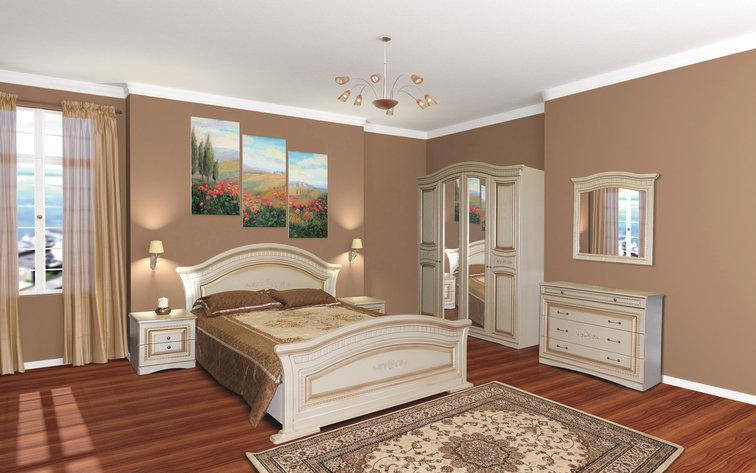 Ліжко двоспальне в класичному стилі Ніколь Svit mebliv 180х200, фото 2