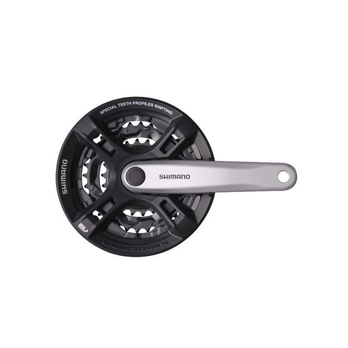 Шатуни Shimano FC-M131 Tourney 170mm 6/7/8-зірок  42x34x24 з захистом чорний