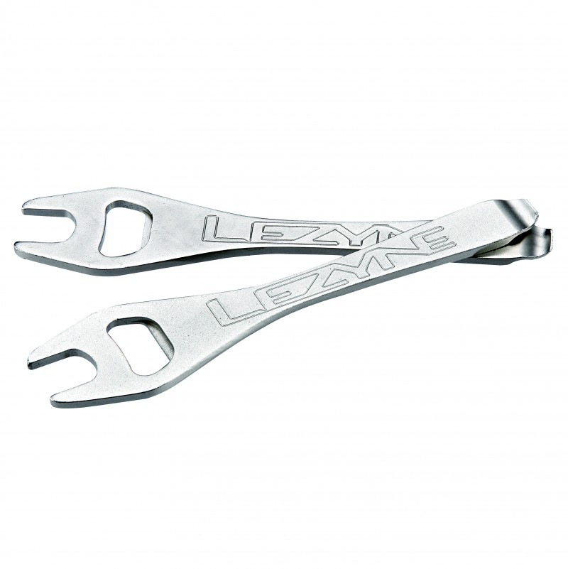 Бортировка LEZYNE стальова SABRE LEVER сріблястий з педальним ключем