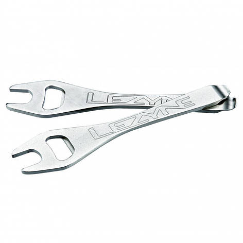 Бортировка LEZYNE стальова SABRE LEVER сріблястий з педальним ключем, фото 1