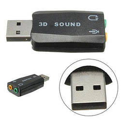 USB звукова карта 3D Sound card 5.1 зовнішня 