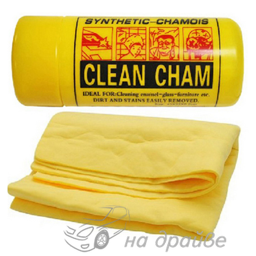 Серветка волога маленька в тубусі Clean Cham 430х320х2 мм синтетична