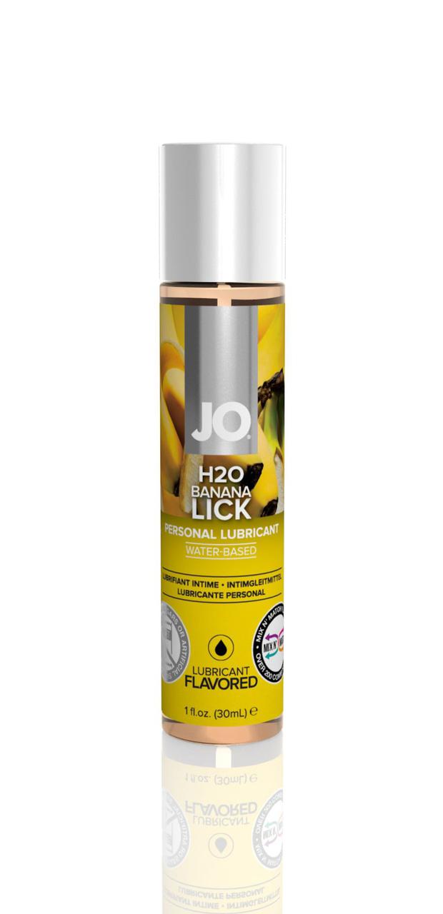 Змазка на водній основі System JO H2O - Banana Lick (30 мл) без цукру, рослинний гліцерин 777Shop.com.ua