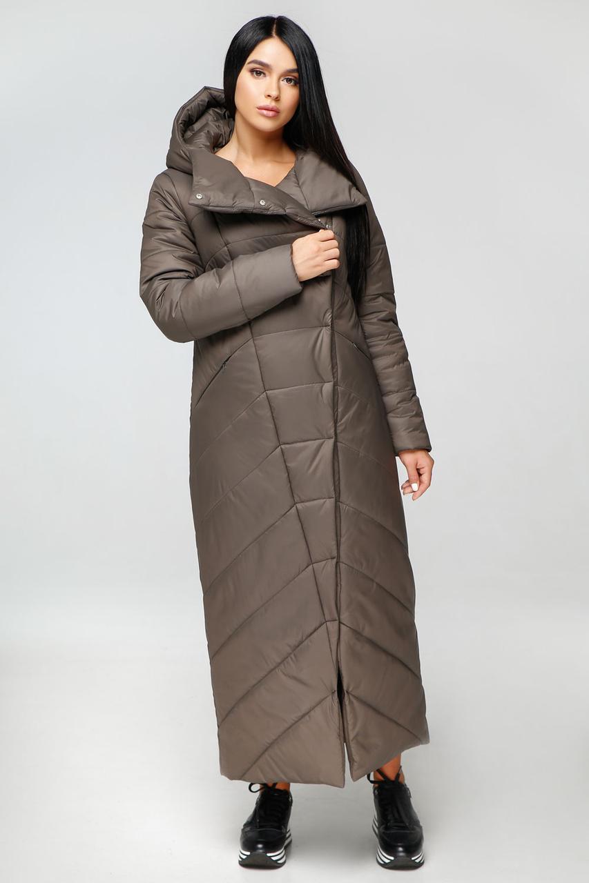 Зимове жіноче пальто максі, фото 1