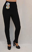 Лосини жіночі на хутрі — Широкий пояс, фото 5