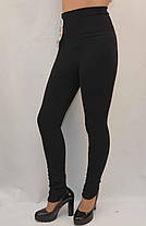 Лосини жіночі на хутрі — Широкий пояс, фото 3