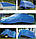 Тенти 3*5 м, готові розміри в асортименті, тент Тарпаулін синій 75 г/м2, фото 4