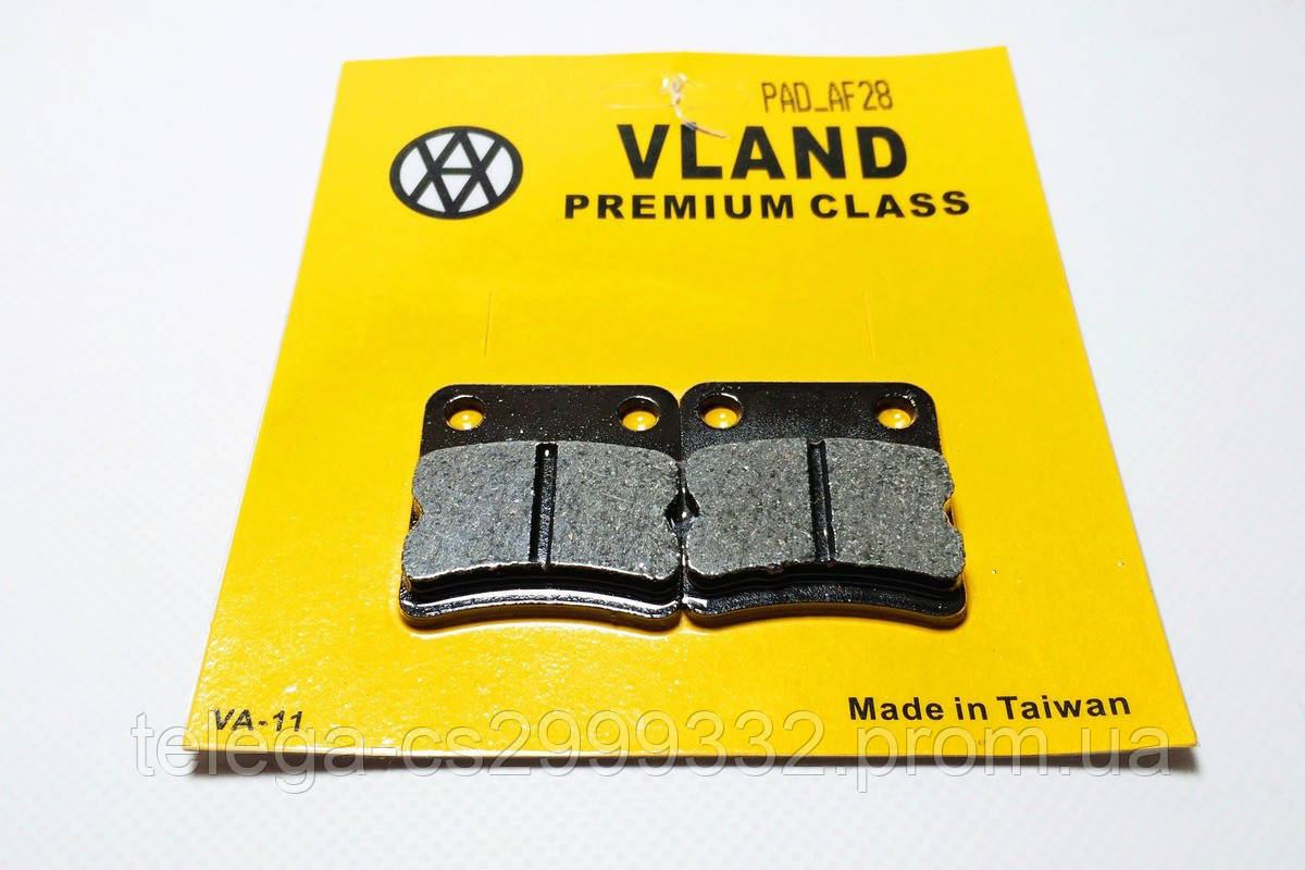 Колодки гальмівні Honda Dio AF-18/27 disk VLAND
