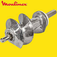 Шнек для мясорубки Moulinex XF911101 (SS-989843) (с уплотнительным кольцом) L=114 - запчасти для мясорубок