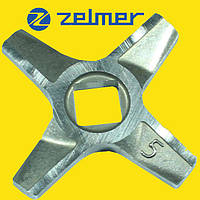 Двосторонній ніж для м'ясорубки Zelmer NR5 (ОРИГІНАЛ) 86.1009 631384 - запчастини до м'ясорубок Zelmer