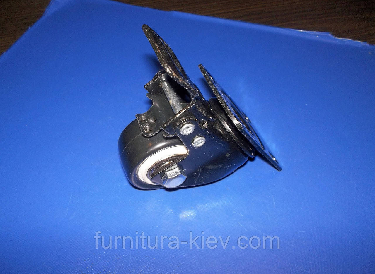 Колесо поворотне на підшипнику з фіксатором 40 мм, фото 1