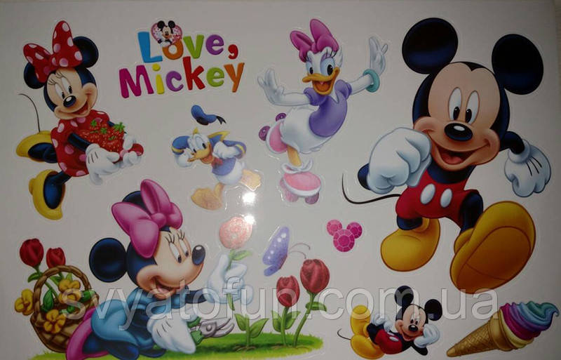 Наклейка "Міккі Маус і компанія"