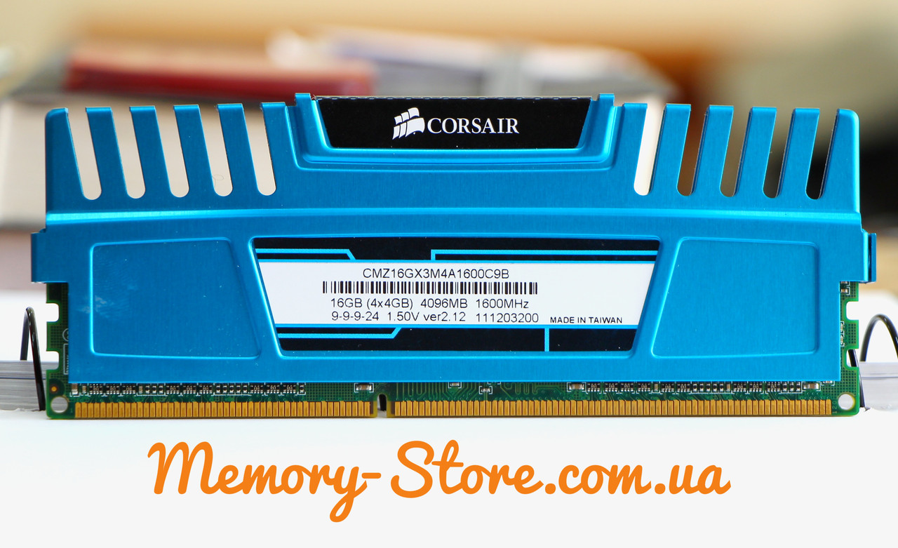 Оперативна пам'ять для ПК Corsair Vengeance DDR3 4Gb PC3-12800 1600MHz