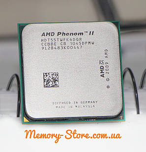 Процесор AMD Phenom II X6 (six core) 1055T 95w 2.8-3.3GHz, фото 1