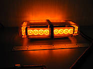 Світлова панель проблискова LED - 650-12-24V помаранчева. ( прозорий корпус )