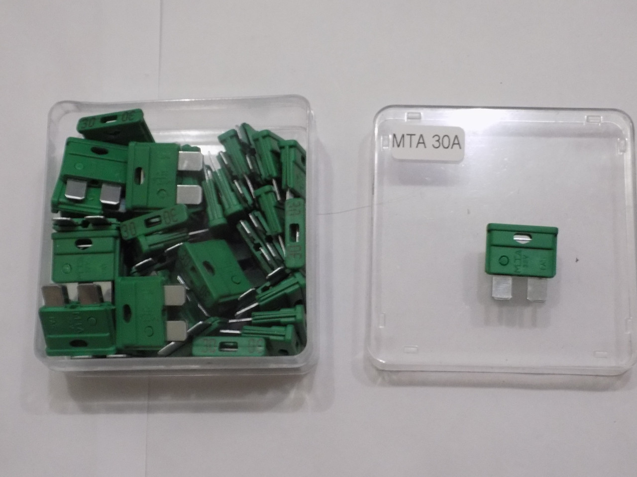 Запобіжник автомобільний MTA 30A "зелений" (виробництво MTA, Китай), фото 1