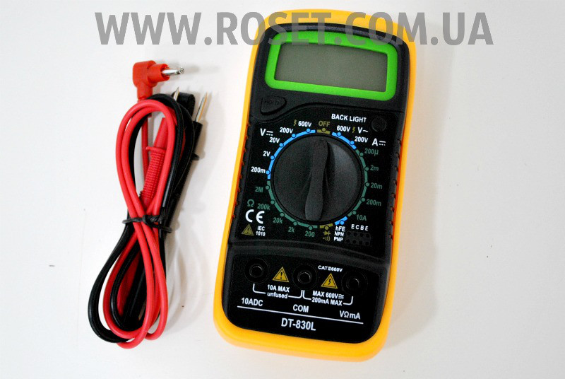 Цифровой Мультиметр Тестер Digital Multimeter DT-830L — Купить Недорого ...