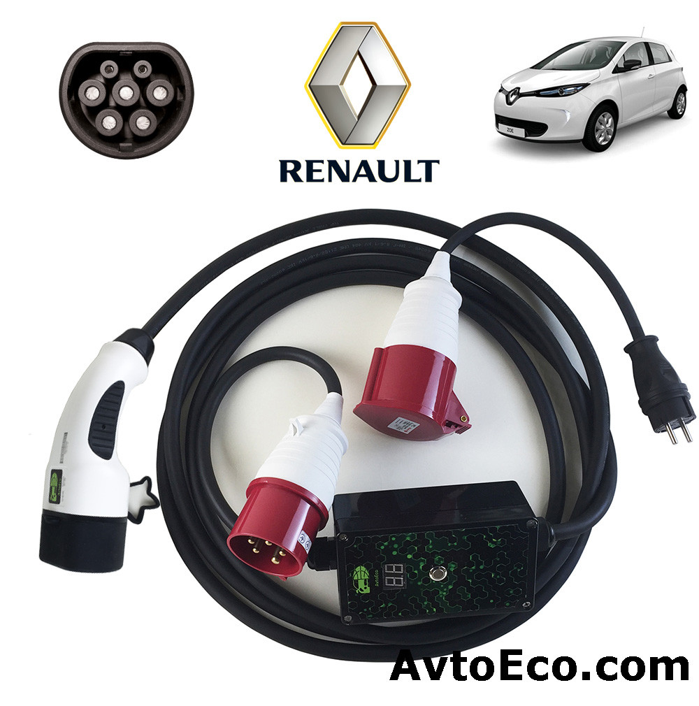 Зарядний пристрій для електромобіля Renault Zoe ZE AutoEco 32A-BOX (1 ФАЗНИЙ)