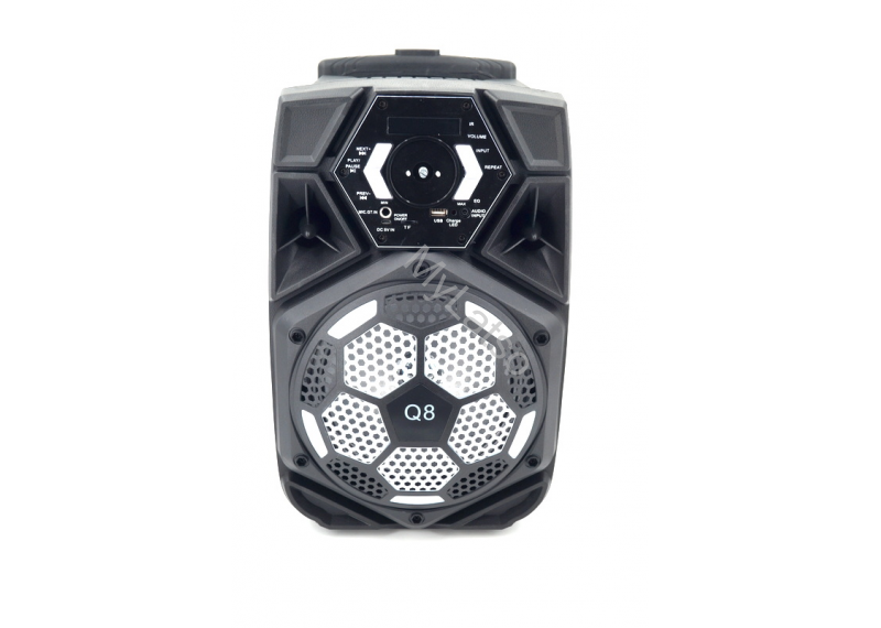 Портативна колонка Q8 Bluetooth AUX FM USB на колесах з ручкою акустика переносна
