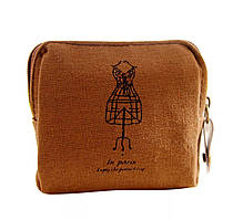 Жіноча ключниця-гаманець на блискавці «inParis» (кавовий)