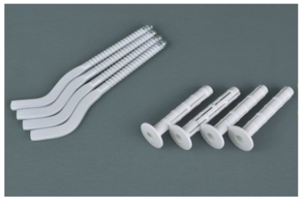 Кронштейни для кріплення на стіну електрорадіаторів Flyme, комплект 4 шт, фото 1