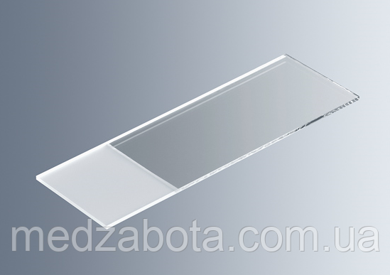 Предметне скло 75х25х1мм з полем для запису уп.50шт 7105, фото 1