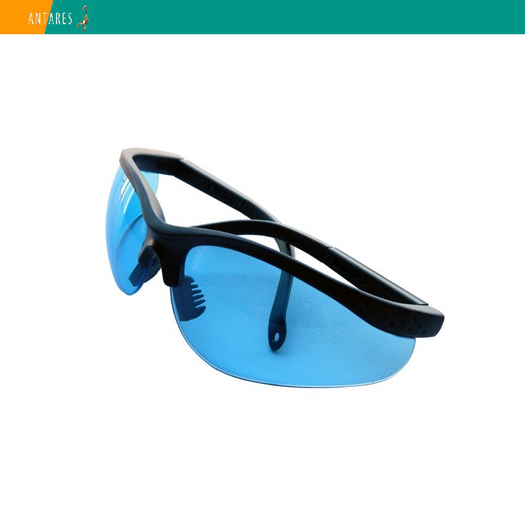 Тактичні захисні окуляри Strelok STR-48/3 сині регульовані заушники